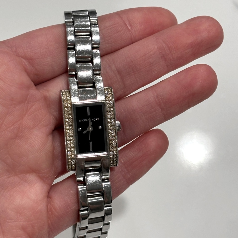 Michael Kors Silver Watch w/ Crystals